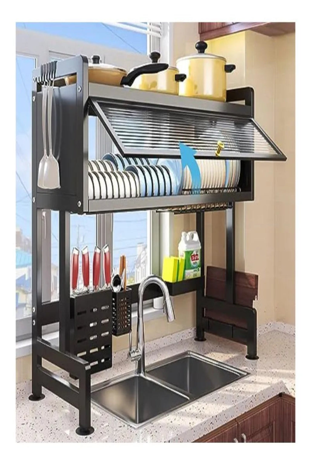 Escurridor 2 en 1 PRO (ACERO INOXIDABLE).