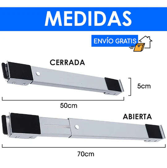 Base movible para objetos pesados- ACERO INOXIDABLE