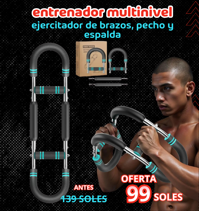 ENTRENADOR DE BRAZOS PECHO Y ESPALDA