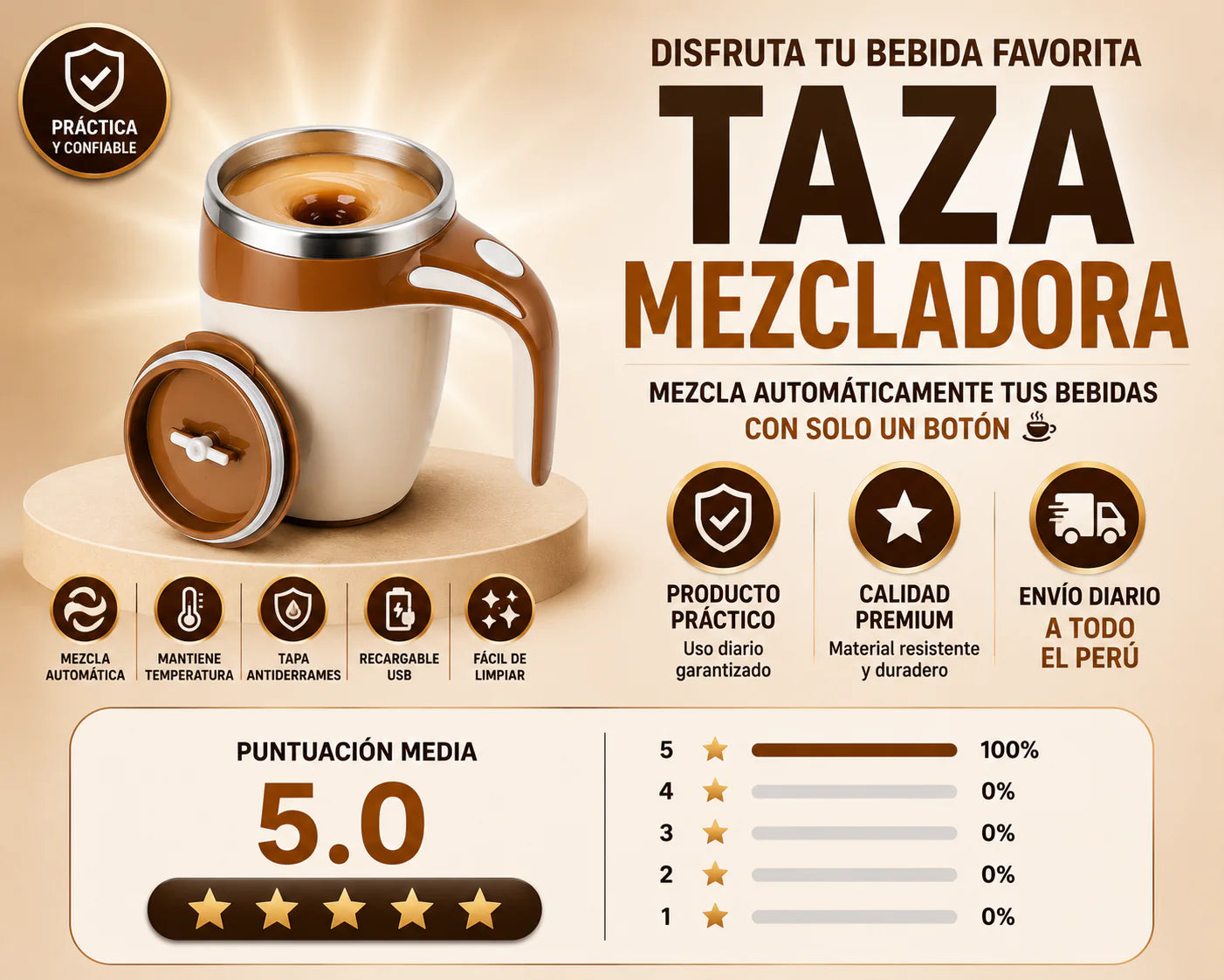 TAZA MEZCLADORA PREMIUN